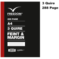 Freedom A4 - 3 Quire 288 Page Counter Book F/M 